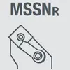 Державка токарная правая MSSNR2525M12