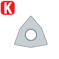 Пластина керамика WNGA080408-GP NSN400 (керамическая Si3N4)