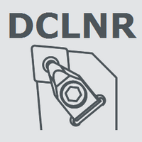 Державка токарная правая DCLNR2525M12