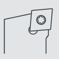 Державка токарная левая SCLCL2020K12S