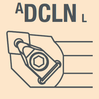 Державка расточная левая внут. СОЖ A25R-DCLNL12