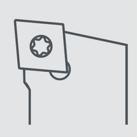 Державка токарная правая SCLCL1010K06N