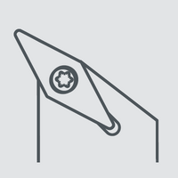 Державка токарная правая SVPCR2525M16