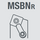 Державка токарная правая MSBNR2525M12