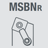 Державка токарная правая MSBNR2525M12