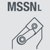 Державка токарная левая MSSNL2525M12